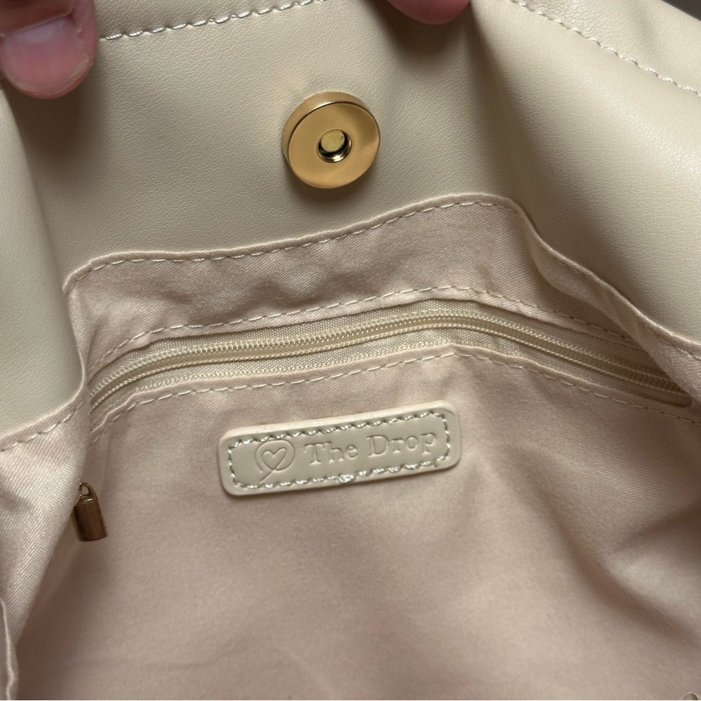 The Drop Women's Nyjah Chain Strap Tote, Ivory, NWT - Picture 13 of 16